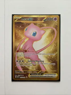 Pokemon TCG Scarlet & Violet Mew EX 205/165 Holo Hyper Rare Non-Metal Card - Image 1