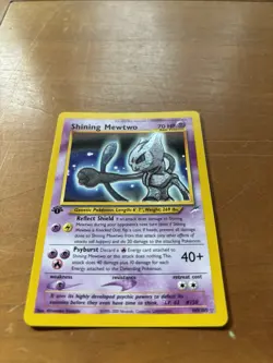 Great Condition Shining Mewtwo Pokemon Card FIRST EDITION 109/105 Safely Stored - Image 2