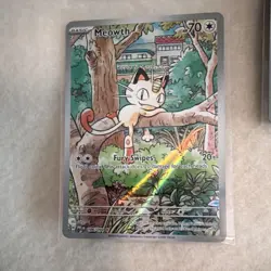 Pokemon TCG 3 Card Lot Holo Meowth PLB 106/094 70 HP Nintendo Basic English 2023 - Image 2