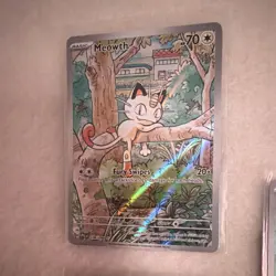 Pokemon TCG 3 Card Lot Holo Meowth PLB 106/094 70 HP Nintendo Basic English 2023 - Image 4