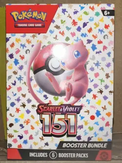 POKEMON NEW & FACTORY SEALED 2023 SCARLET & VIOLET 151 BOOSTER BUNDLE BOX-6 PACK - Image 1