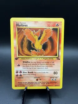 Pokemon TCG 1st Edition Moltres 27/62 Fossil Regular - Image 1