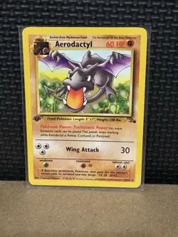 1999 Pokemon Fossil - 1st Edition - Aerodactyl 16/62 - Ungraded - Image 1