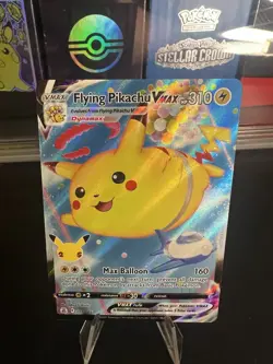 Pokemon Flying Pikachu VMAX 007/025 Celebrations Ultra Rare Holo VMAX HP310 - Image 1