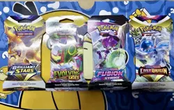 Pokemon TCG Evolving Skies Lost Origin Fusion Strike Sleeved Booster Packs x 4✅ - Image 1