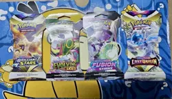 Pokemon TCG Evolving Skies Lost Origin Fusion Strike Sleeved Booster Packs x 4✅ - Image 2