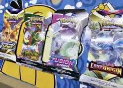Pokemon TCG Evolving Skies Lost Origin Fusion Strike Sleeved Booster Packs x 4✅ - Image 4