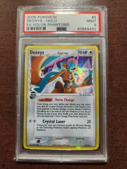 🔥🔥PSA 9 Deoxys Holo Rare Pokemon Card 2006 EX Holon Phantoms 5/110🔥🔥 - Image 1