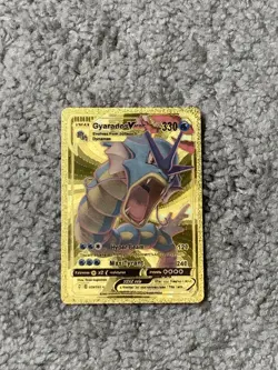 Gyarados VMax HP330 Hyper Beam Gold Foil Fan Art Card - Image 1