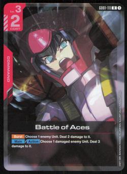 Battle of Aces GD01-111 Newtype Rising Gundam Card Game TCG - Rare NM FOIL ENG - Image 1