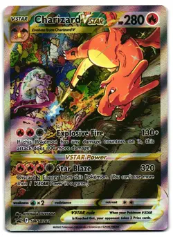 Charizard VSTAR SWSH262 - SWSH Black Star Promo Pokemon TCG - M/LP Card - Image 1