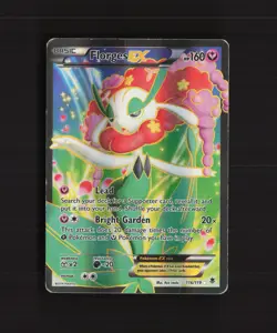 Florges EX 116/119 Phantom Forces Full Art Ultra Rare Holo Pokemon Card DMG - Image 1