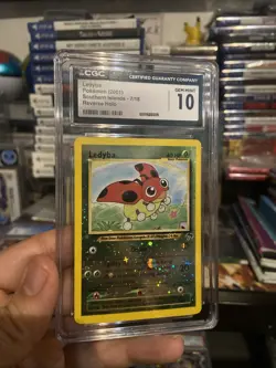 Southern Islands Ledyba Reverse Holo Card 7/18 CGC 10 Pokemon 2001 - Image 2