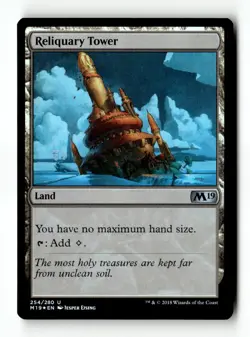 MTG | Reliquary Tower | M19 | Foil | Moderately Played | English - Image 1
