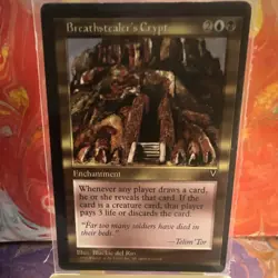 Magic: The Gathering Breathstealer's Crypt Visions 1996 Rare Enchantment - Image 1