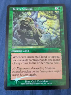 Fertile Ground FOIL Invasion MTG Magic the Gathering LP - Image 1