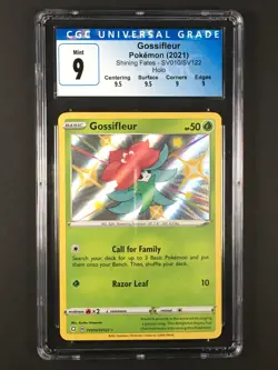 2021 Pokemon Shining Fates Gossifleur Holo SV010/SV122 CGC 9 Mint Blue Label - Image 1