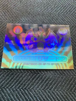 Pokemon Meiji Rainbow Holo Sticker Charizard Silver Ver #241124 - Image 3
