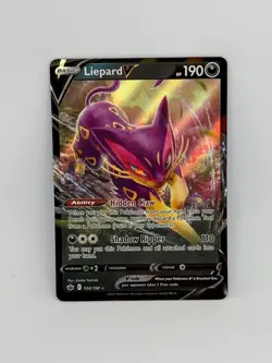 Pokemon Card Liepard V 104/198 Chilling Reign HOLO RARE - NM - Image 1