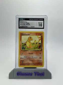 CGC 10 GEM MINT Charmander 1999 Base Set 46/102 Pokemon Card Unlimited - Image 1