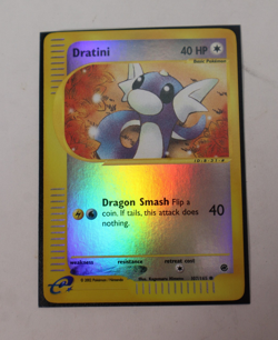 Dratini 107/165 Reverse Holo Expedition LP Pokemon Card 2002 WoTC E-Reader - Image 1