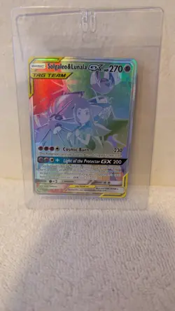 Pokemon TCG Solgaleo & Lunala Tag Team GX Cosmic Eclipse 254/236 Holo Secret NM - Image 3