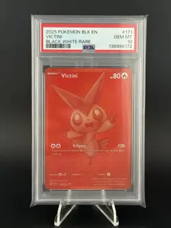 Pokemon TCG Victini Black Bolt BWR PSA 10 - Image 1