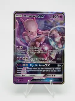 Mewtwo GX - SM196 SM Promos Holo Pokemon TCG NM - Image 1