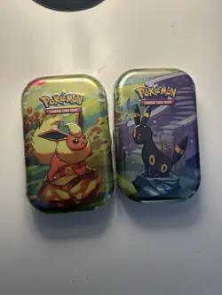2x Pokemon TCG Mini Tin Scarlet and Violet Prismatic Evolutions -SEALED - Image 1