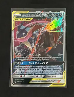 Pokemon Greninja & Zoroark GX - Tag Team - Unbroken Bonds - MT Candidate For 10 - Image 1