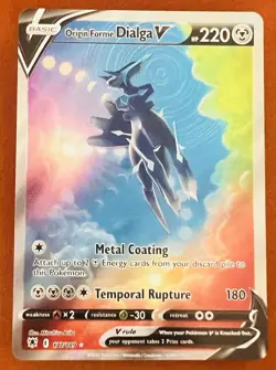 Pokemon TCG: Origin Forme Dialga V (Alternate Full Art) 177/189 Astral Radiance - Image 1