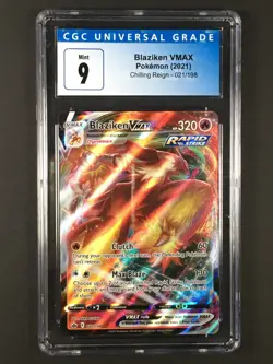 2021 Pokemon TCG Chilling Reign Blaziken VMAX 021/198 CGC 9 Mint - Image 1