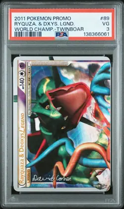 PSA 3 Rayquaza & Deoxys Legend 89/90 World Championship 2011 - Pokemon TCG - Image 1