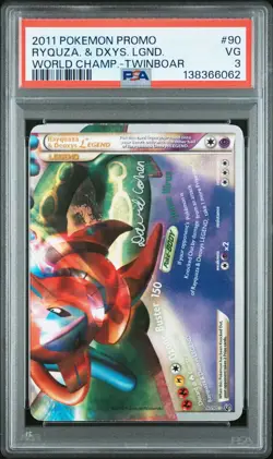 PSA 3 Rayquaza & Deoxys Legend 90/90 World Championship 2011 - Pokemon TCG - Image 1