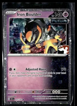 2024 Scarlet & Violet Series - Stellar Crown. (Prize Pack) Holo Iron Boulder - Image 1