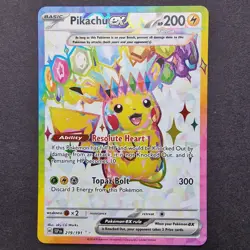 Pikachu ex 219/191 - Ultra Rare - SV08: Surging Sparks - English Pokemon TCG - Image 1