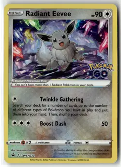 Radiant Eevee ⭐ SWSH230 Holo Promo SWSH Black Star 2019 Pokemon NM - Image 1