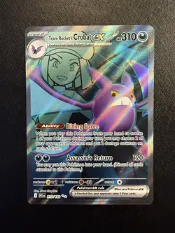 Team Rocket's Crobat ex 217/182 Sv10: Destined Rivals - Pokemon TCG - NM - Image 1
