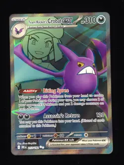 Team Rocket's Crobat ex 217/182 Pokemon SV10: Destined Rivals 🔥🔥🔥 - Image 1