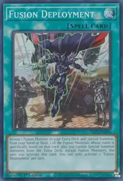x3 Fusion Deployment - SDCS-EN030 - Super Rare - 1st Edition Yu-Gi-Oh! M/NM - Image 1
