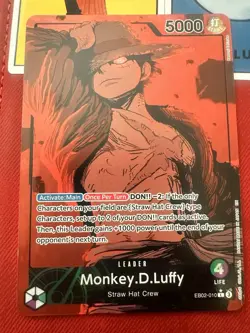Monkey D. Luffy EB02-010 25th Coll. Alt Art Leader ENGLISH One Piece TCG - Image 1