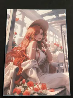 🔥 Nami One Piece Goddess Story Anime Waifu A4 Card MXR 5 🔥 - Image 1