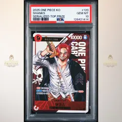 One Piece OP01-120 Serial Shanks Korean PSA 10 2025 Flagship Top prize 083/200 - Image 1