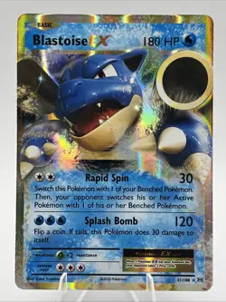 Blastoise EX 21/108 XY Evolutions Holo 2016 Pokemon Card Vintage Rare NM - Image 1