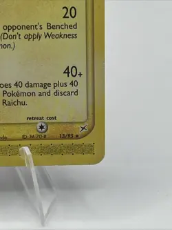Raichu 13/95 Team Magma Vs Team Aqua Regular Pokemon Card 2004 E Series Rare LP - Image 3