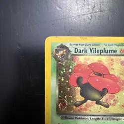 WOTC Pokemon Card Dark Vileplume Team Rocket Non Holo Rare 30/82 - Image 2