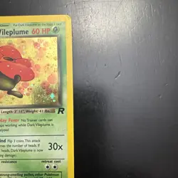 WOTC Pokemon Card Dark Vileplume Team Rocket Non Holo Rare 30/82 - Image 3