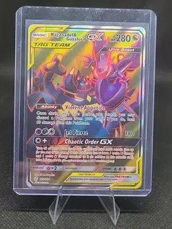 Naganadel & Guzzlord GX Cosmic Eclipse 2019 Secret Pokemon Card TCG 223/236 MP - Image 1