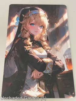 🔥 Navia Genshin Impact Uncharted Garden Goddess Story Anime A5 Card 5 - Image 1