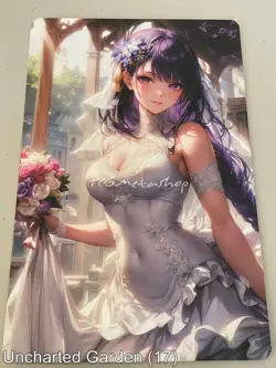 🔥 Raiden Shogun Genshin Impact Uncharted Garden Goddess Story Anime A5 Card 17 - Image 1